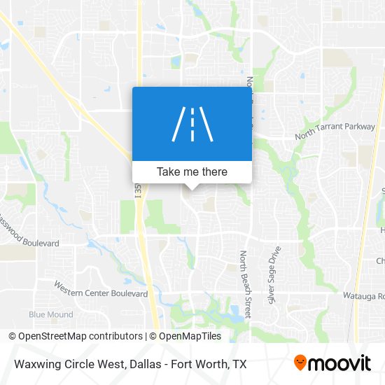 Waxwing Circle West map