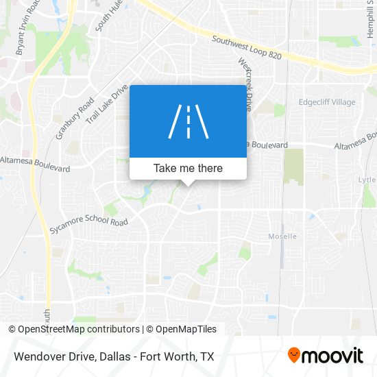 Wendover Drive map