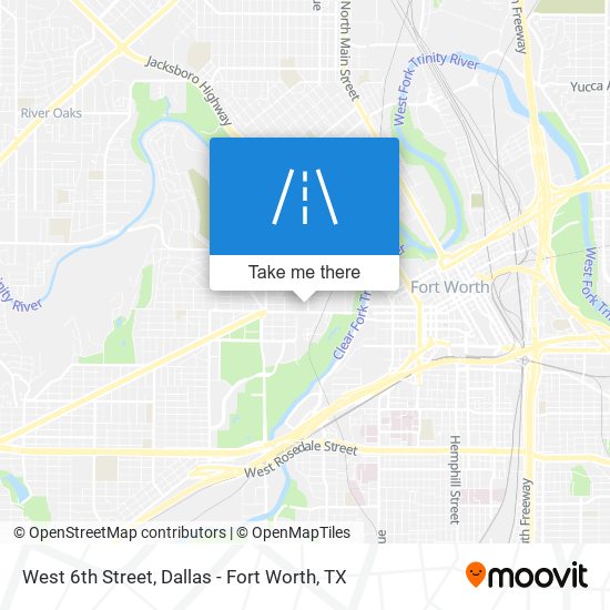 West 6th Street map
