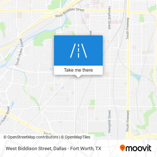West Biddison Street map