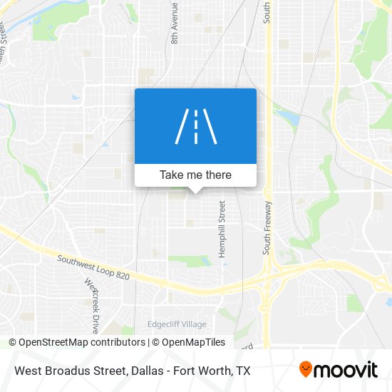 West Broadus Street map