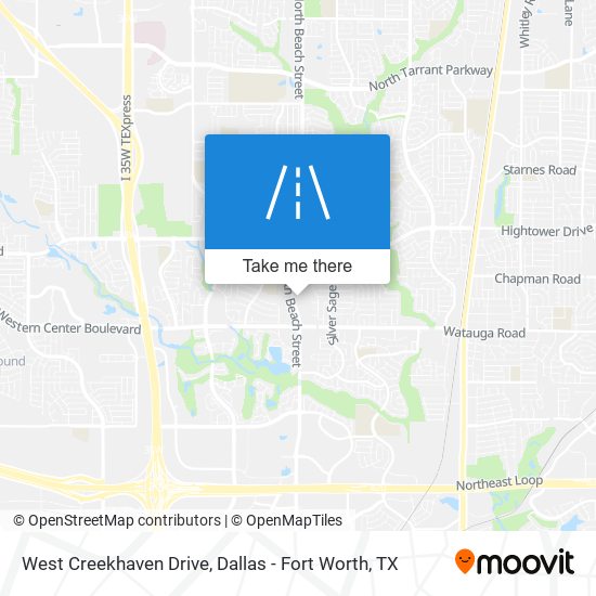 Mapa de West Creekhaven Drive