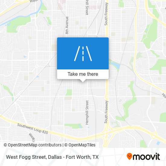 West Fogg Street map