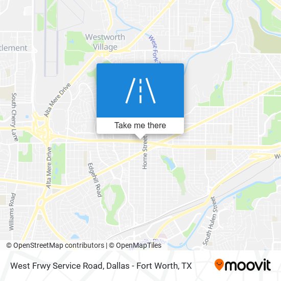 West Frwy Service Road map