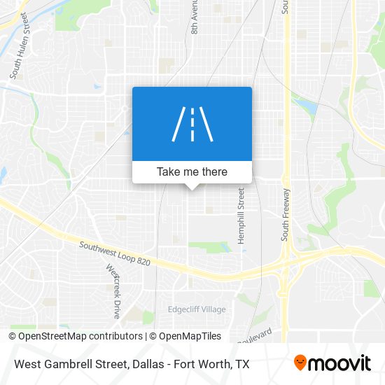 Mapa de West Gambrell Street