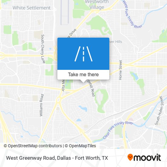 West Greenway Road map