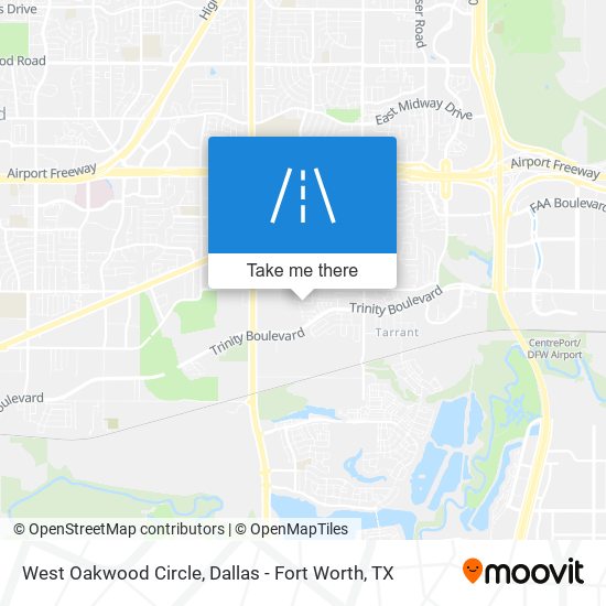 West Oakwood Circle map