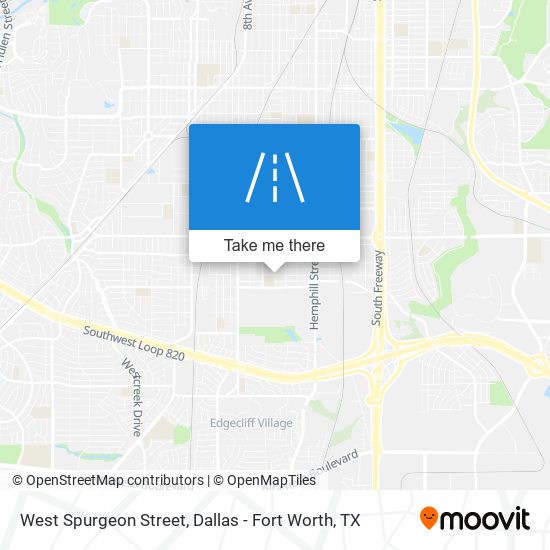 West Spurgeon Street map