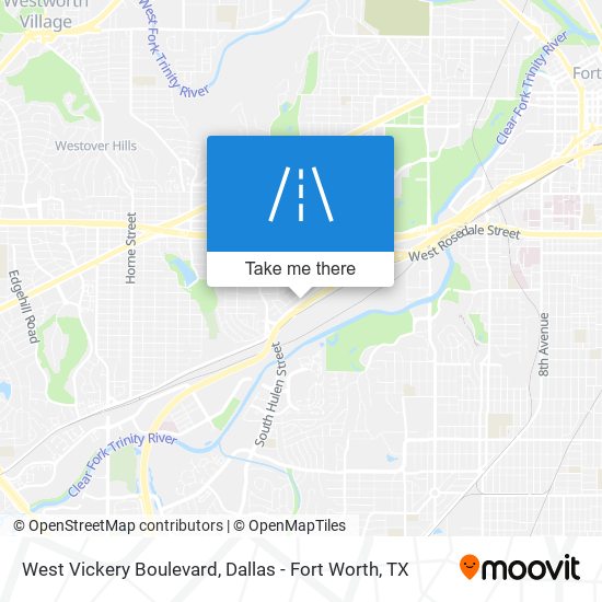 West Vickery Boulevard map