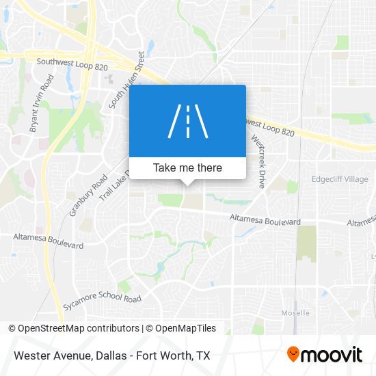 Wester Avenue map