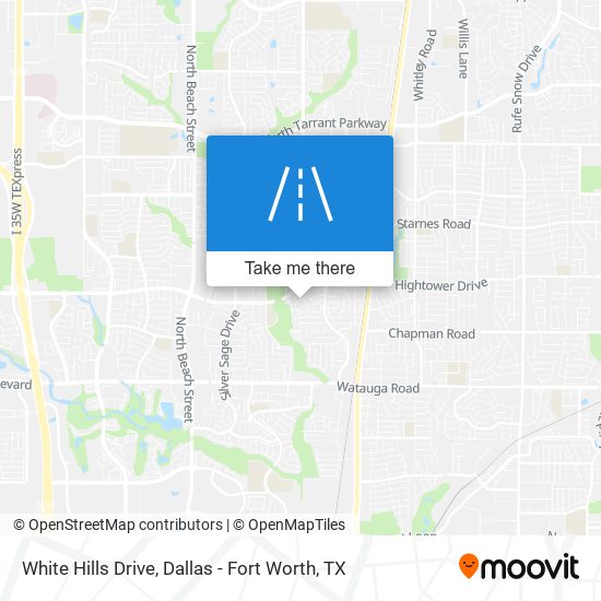 White Hills Drive map