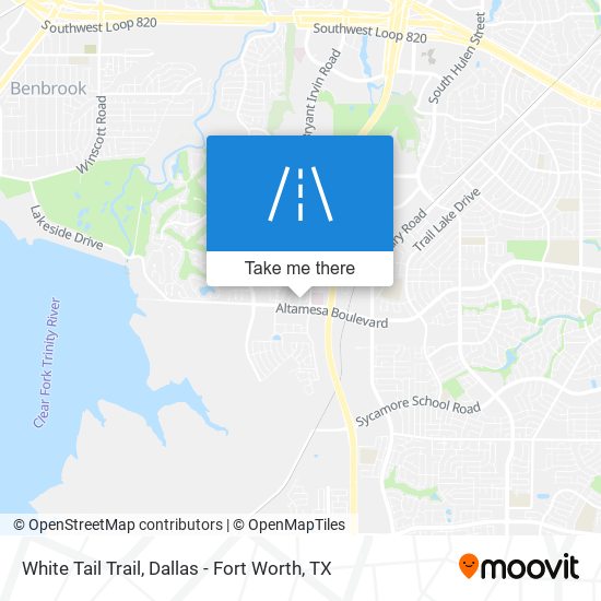 White Tail Trail map