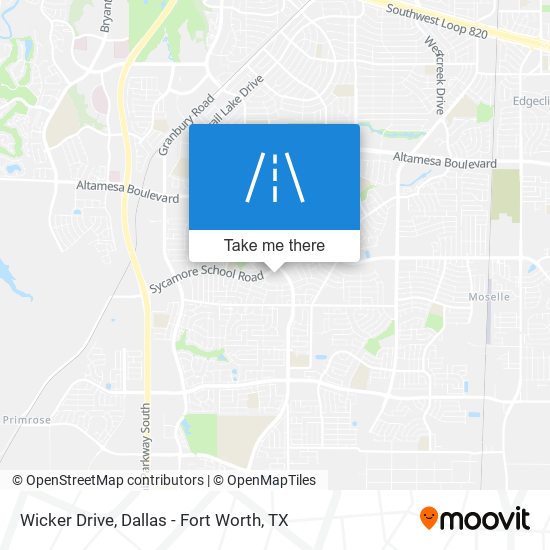 Wicker Drive map