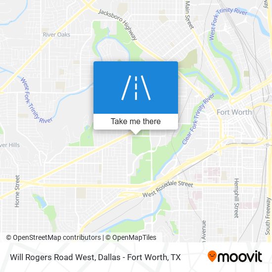Will Rogers Road West map