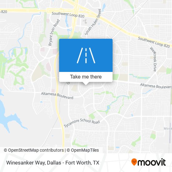 Winesanker Way map