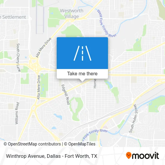 Winthrop Avenue map