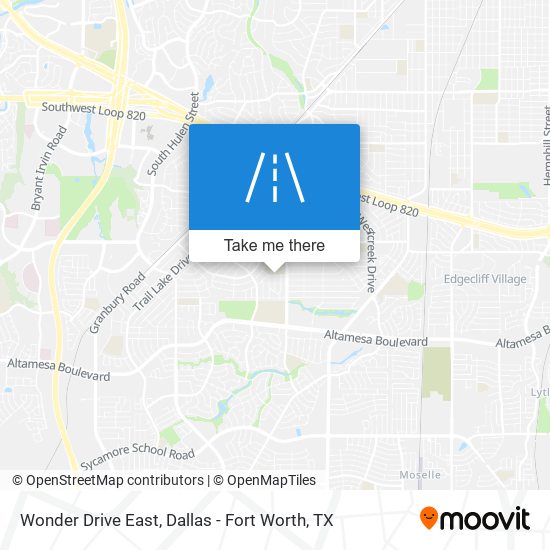Wonder Drive East map