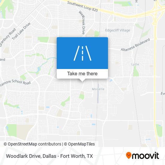 Woodlark Drive map