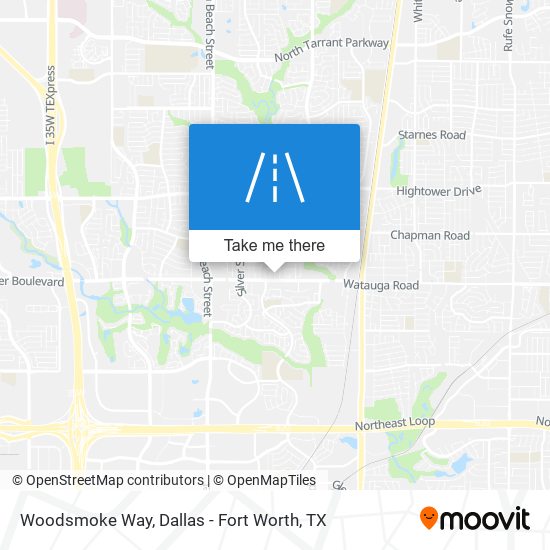 Woodsmoke Way map