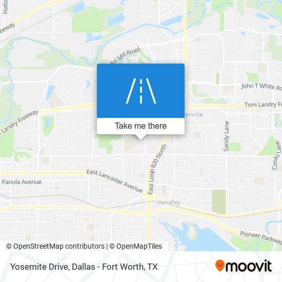 Yosemite Drive map