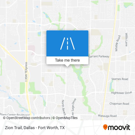 Mapa de Zion Trail