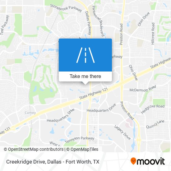 Creekridge Drive map