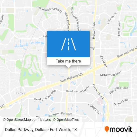 Mapa de Dallas Parkway