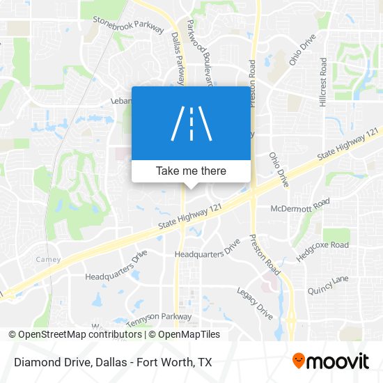 Mapa de Diamond Drive