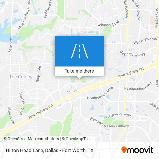 Hilton Head Lane map