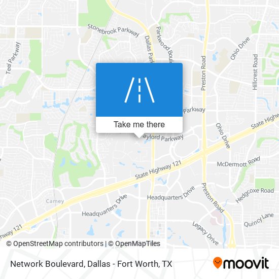 Network Boulevard map