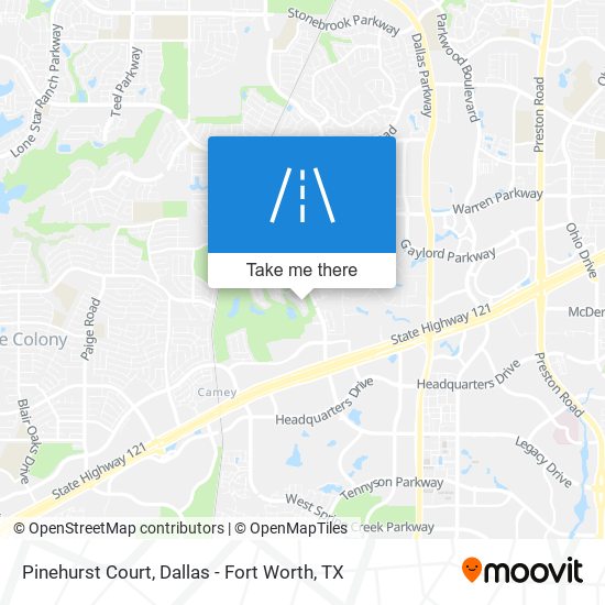 Pinehurst Court map