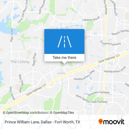 Mapa de Prince William Lane
