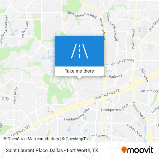 Saint Laurent Place map
