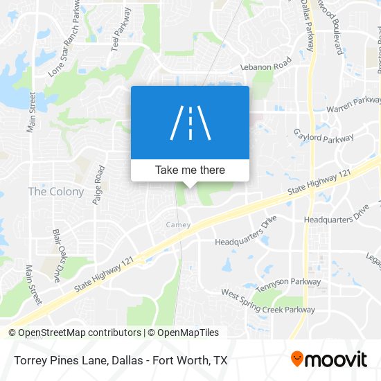 Torrey Pines Lane map