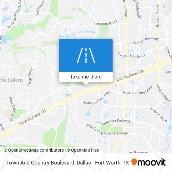 Town And Country Boulevard map