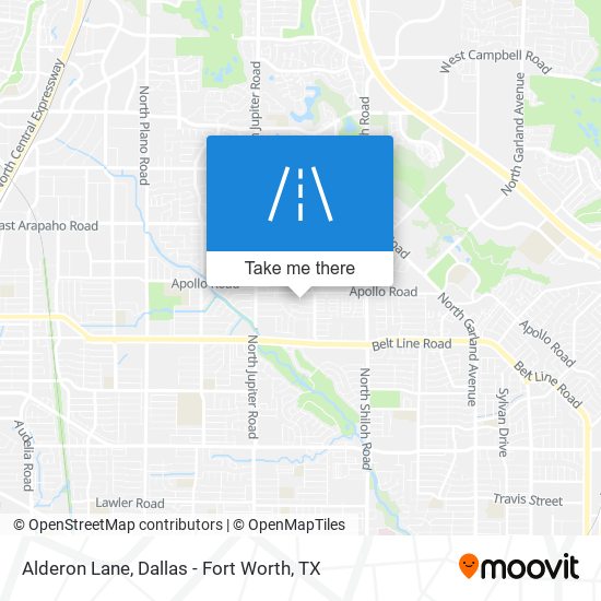 Mapa de Alderon Lane