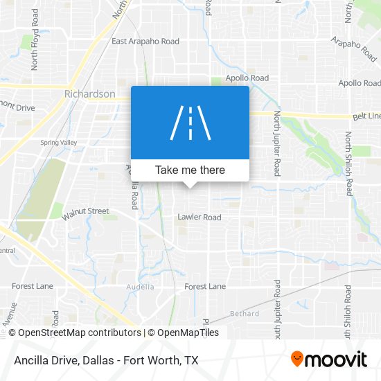 Mapa de Ancilla Drive