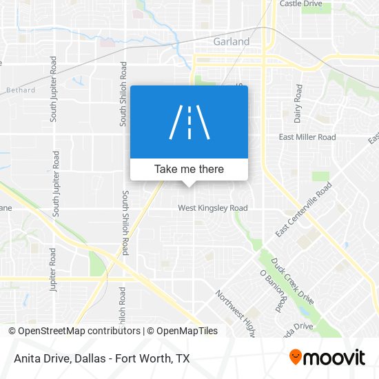 Anita Drive map