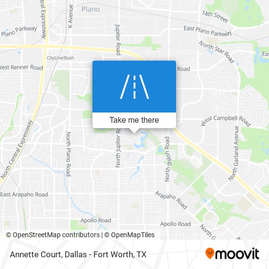 Annette Court map