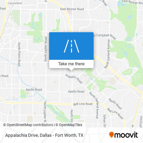 Appalachia Drive map
