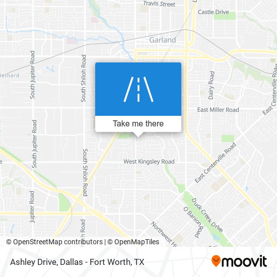 Ashley Drive map