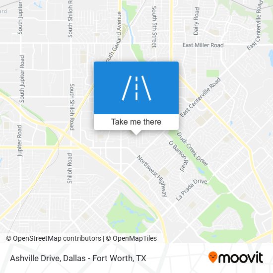 Ashville Drive map