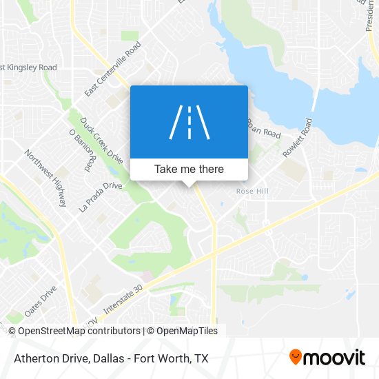 Atherton Drive map