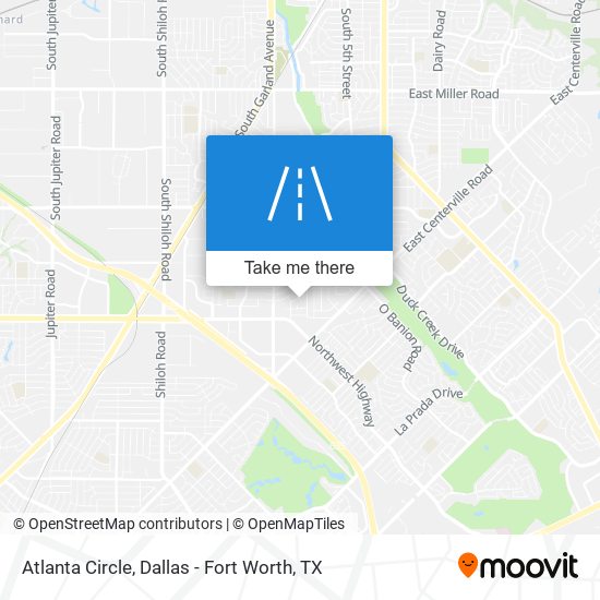 Mapa de Atlanta Circle