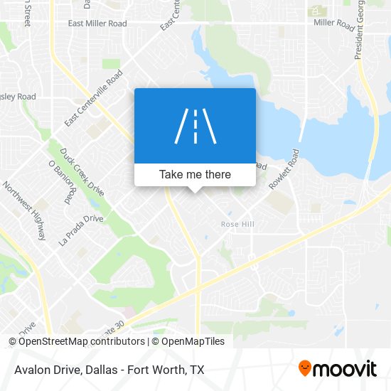 Avalon Drive map