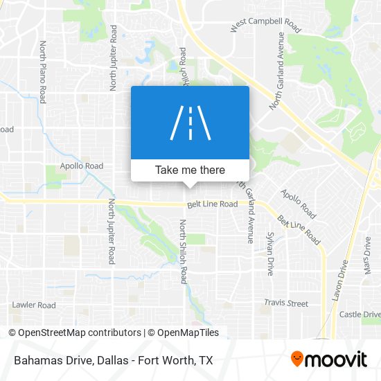 Bahamas Drive map