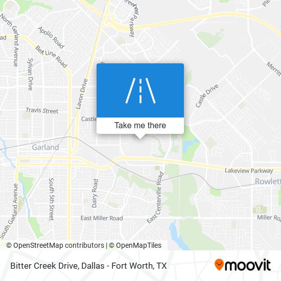 Bitter Creek Drive map