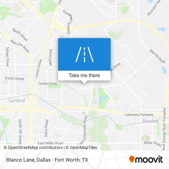 Blanco Lane map