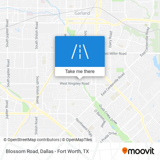 Blossom Road map