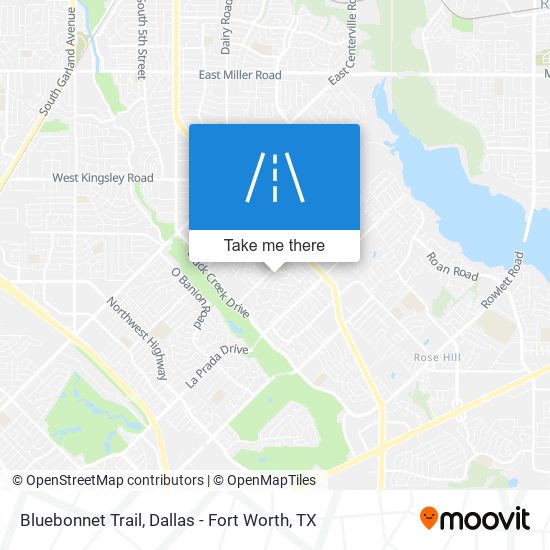 Bluebonnet Trail map
